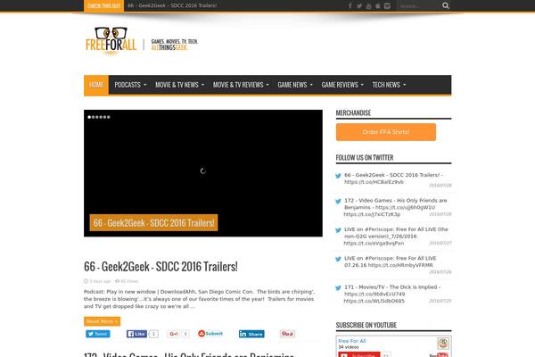 Jarida theme site design template sample