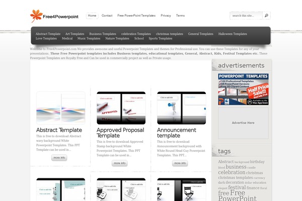 eStore theme site design template sample