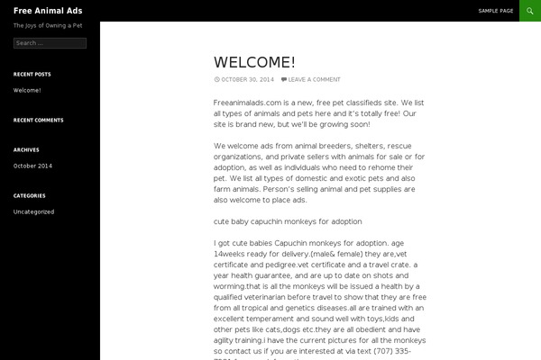 Adaptation theme site design template sample