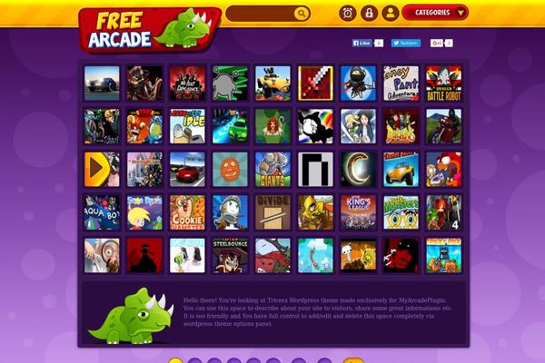 Tricera theme site design template sample