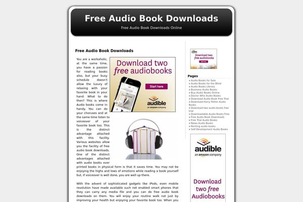 freeaudiobookdownloads.info site used Blueberry