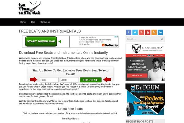 freebeatsblog.com site used RedWaves Lite