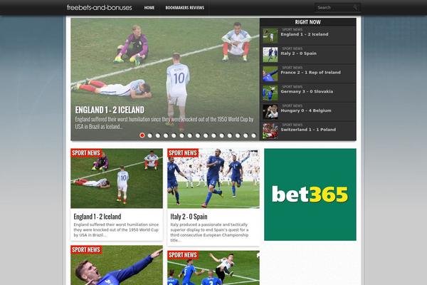 Gameday theme site design template sample