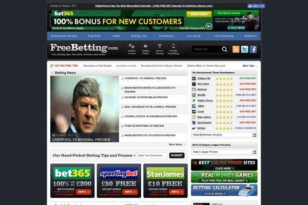 FreeBetting theme websites examples