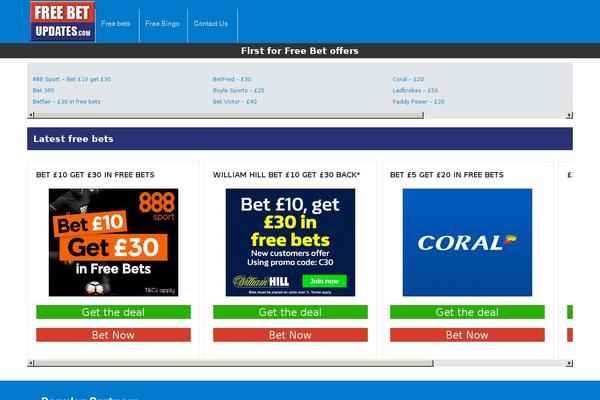 freebetupdates.com site used Fbu