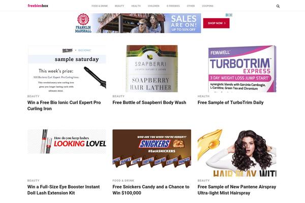 Flat theme site design template sample
