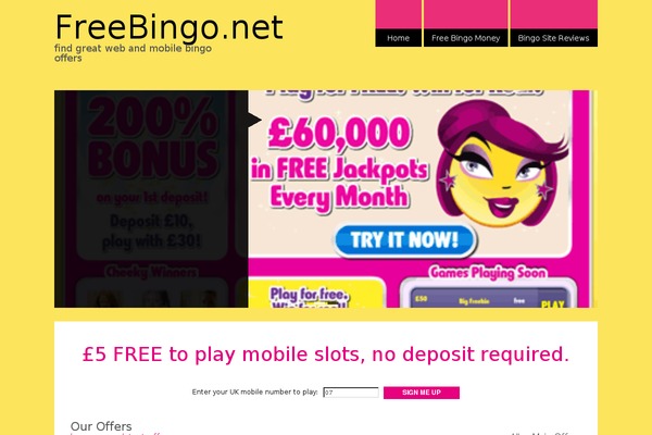 freebingo.net site used Minuscula