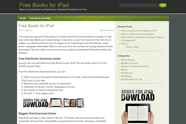 Green Hope theme site design template sample