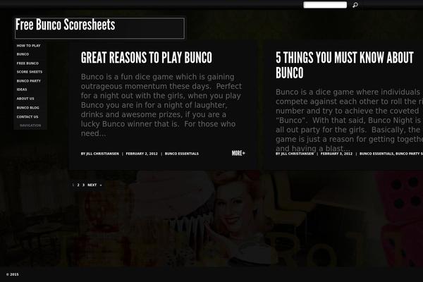 Sideways theme site design template sample