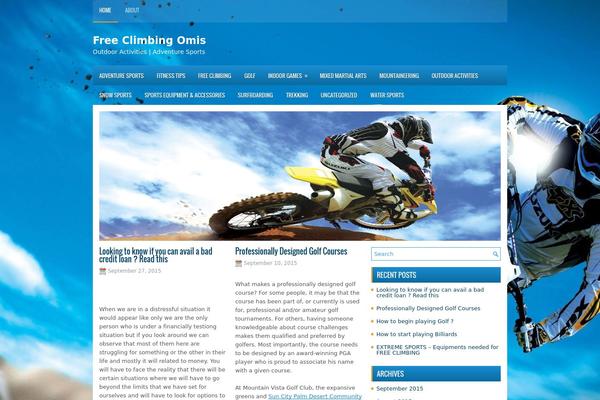 Sports theme site design template sample