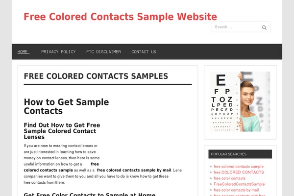 freecoloredcontactssample.com site used Dynamic News Lite