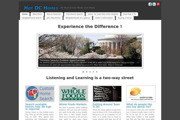 Mantra theme site design template sample