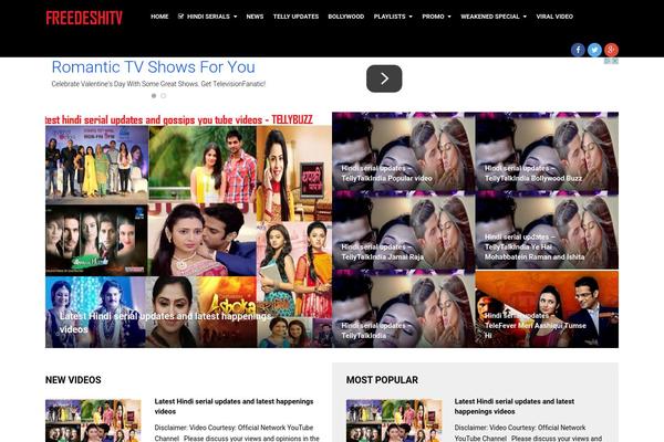 Video theme site design template sample
