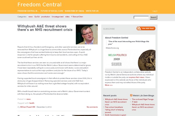 Carrington Blog theme site design template sample
