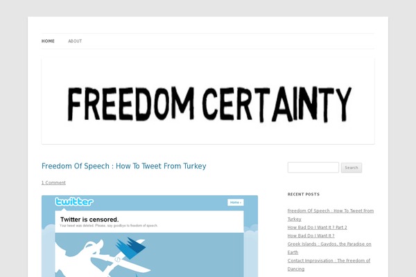 Twenty Twelve theme site design template sample