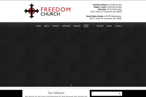 Churchope theme site design template sample