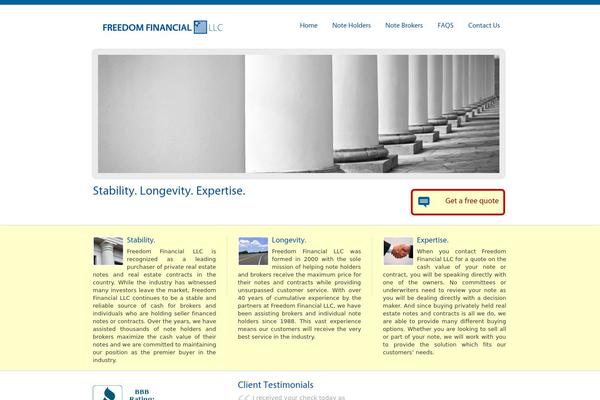Vulcan theme site design template sample