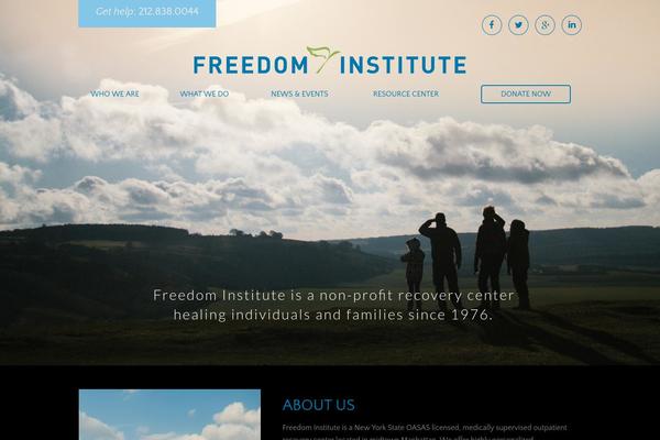 Freedom theme site design template sample