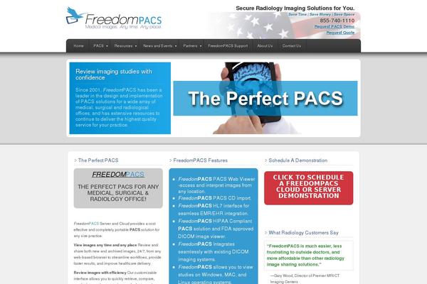 Freedom theme site design template sample