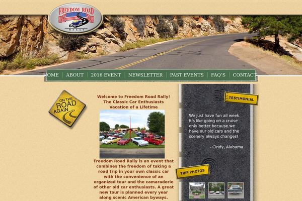 Freedom theme site design template sample