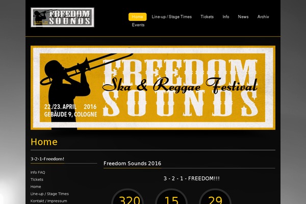 freedomsoundsfestival.de site used Vibration