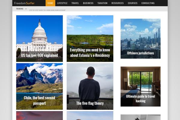 Site using Theia-sticky-sidebar plugin