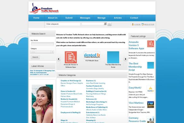 freedomtrafficnetwork.com site used Wp-one-pager