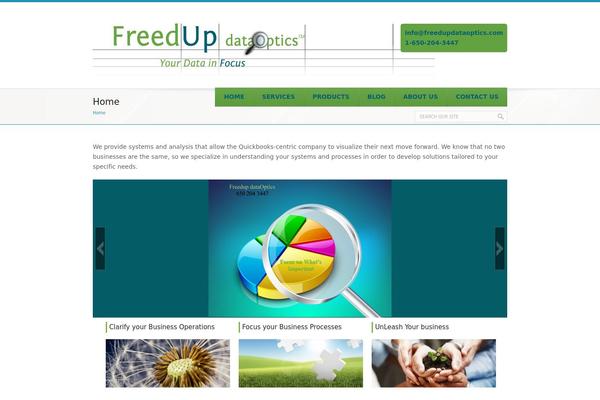 FreshBiz theme site design template sample