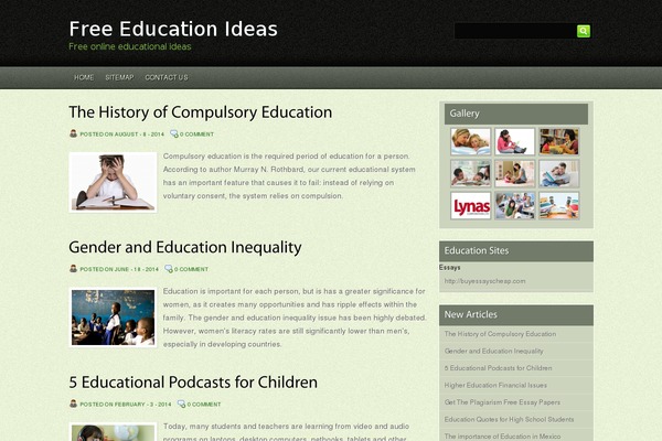 Zerafin theme site design template sample