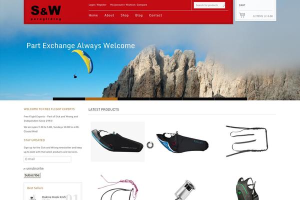 Site using Wooswipe plugin