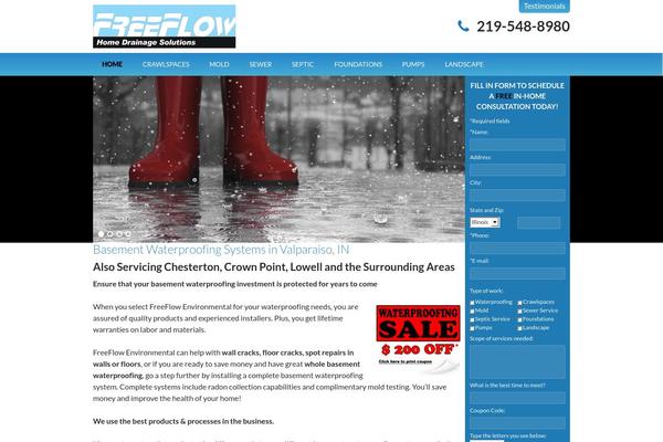 freeflow theme websites examples