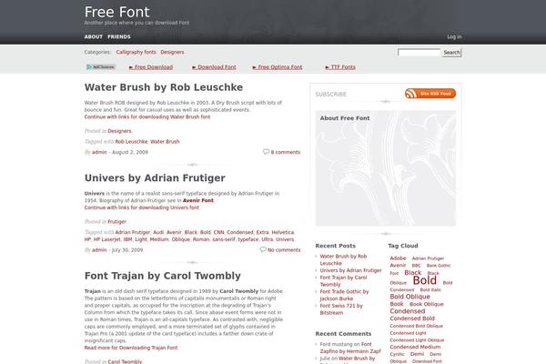Carrington Blog theme site design template sample