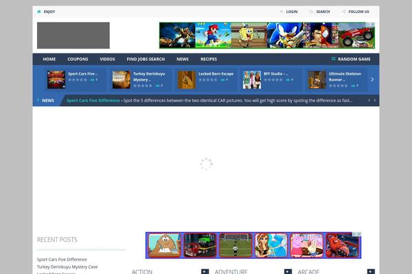 freegaming.us site used Myarcadetheme