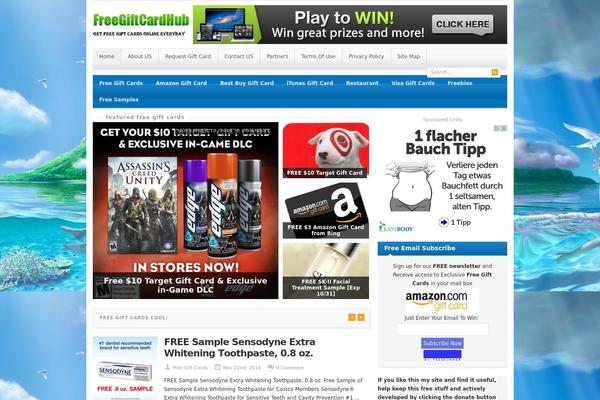 Resizable theme site design template sample