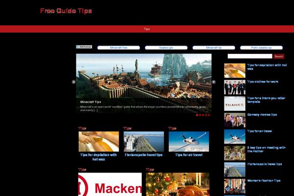 freeguidetips.com site used Zun-theme