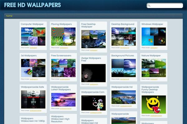 PinBlue theme site design template sample
