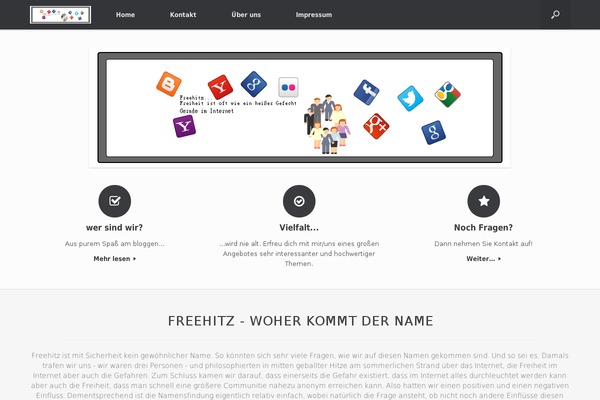 Vantage theme site design template sample