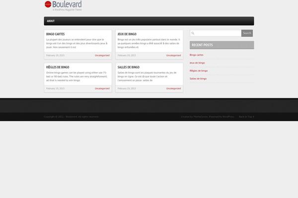 Boulevard theme site design template sample