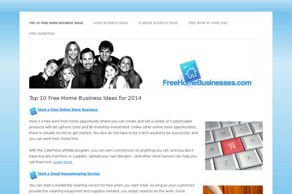 Twentytwelve-child theme site design template sample