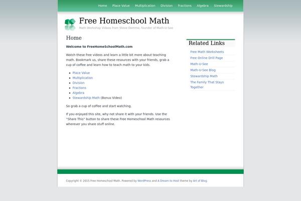 A Dream To Host theme site design template sample