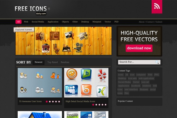 freeiconsdaily.com site used Ndg
