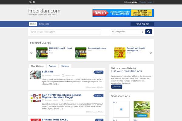 ClassiPress theme site design template sample