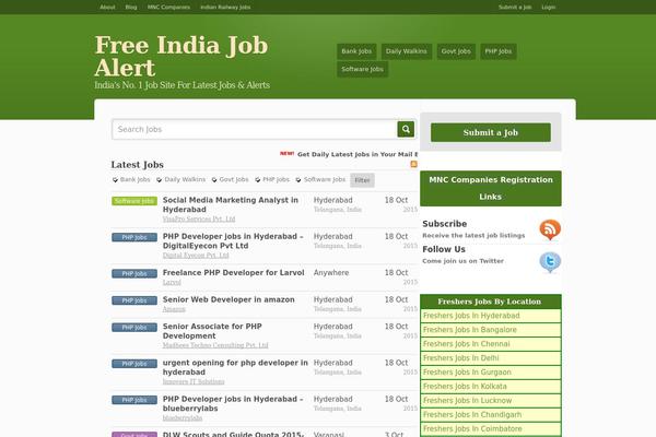 Jobroller theme site design template sample