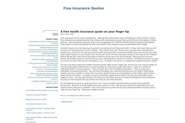 White-as-milk theme site design template sample