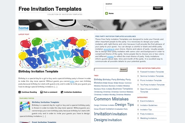 The Morning After theme site design template sample
