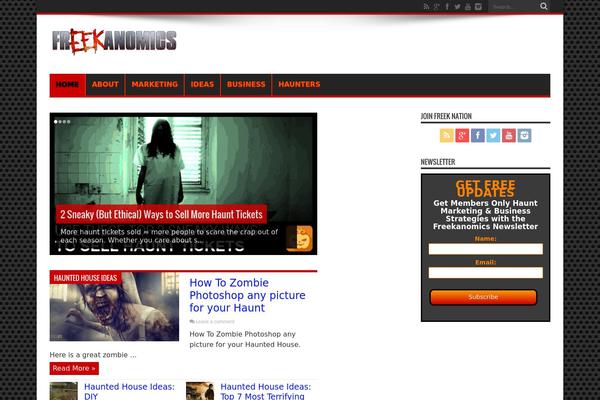 Jarida theme site design template sample