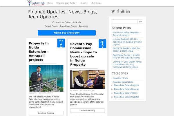 freelancerhubindia.com site used Social Magazine