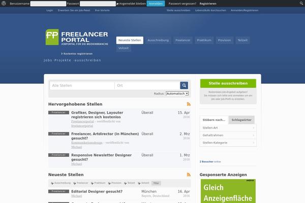 Jobroller theme site design template sample