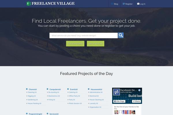 Projecttheme theme site design template sample