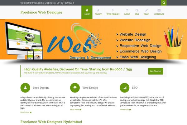 Nictitate theme site design template sample